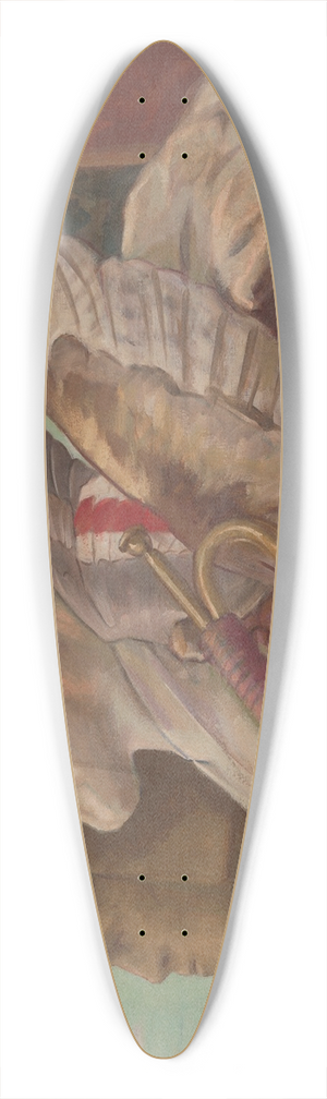 Milan Thomka Mitrovsk - Symbolic still life 39.3 inch art pintail longboard deck