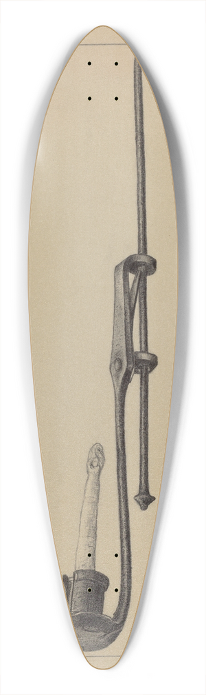 Mildred Ford - Candle Pendant 39.3 inch art pintail longboard deck