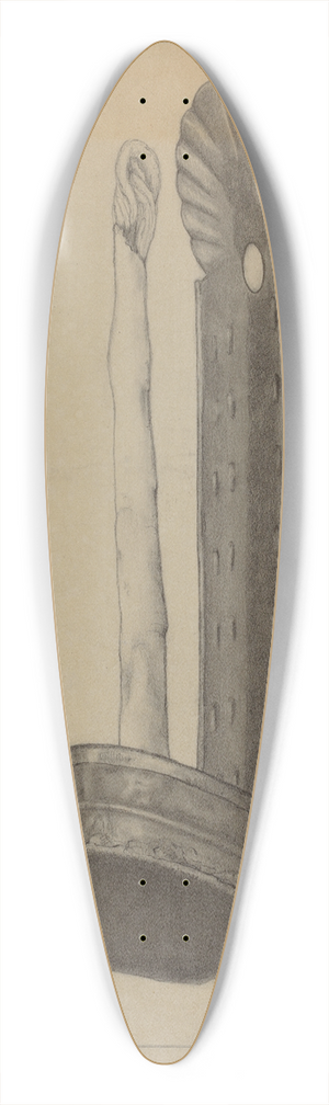 Mildred Ford - Candle Sconce 39.3 inch art pintail longboard deck