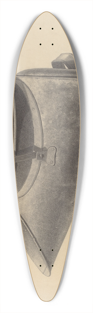 Mildred Ford - Coal Scuttle 39.3 inch art pintail longboard deck