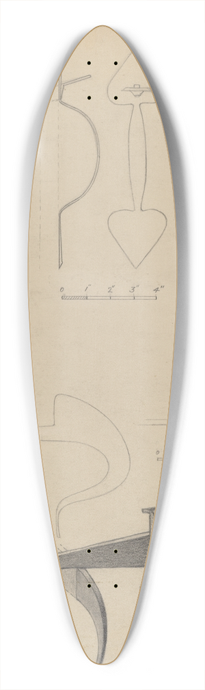 Mildred Ford - Latch 39.3 inch art pintail longboard deck