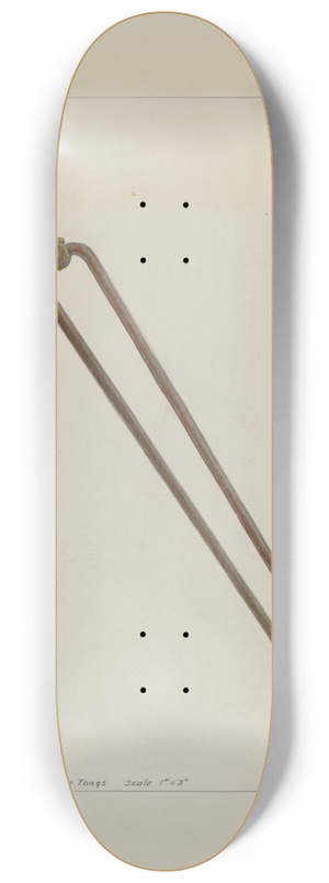 Clyde L. Cheney - Fire Tongs 8.25 inch art skate deck