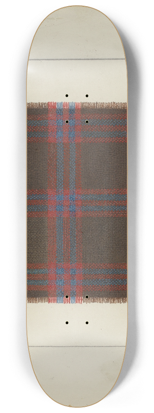 Clyde L. Cheney - Plaid Homespun 8.25 inch art skate deck