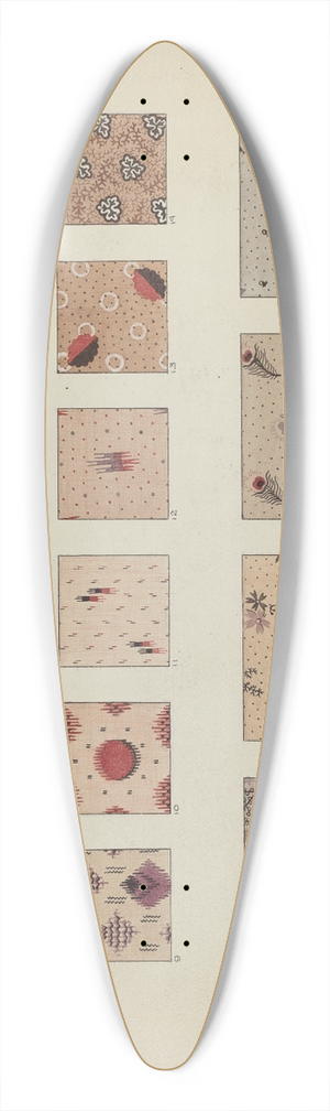 Millia Davenport - Quilt Patches 39.3 inch art pintail longboard deck