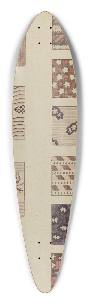 Millia Davenport - Textiles from Quilt 39.3 inch art pintail longboard deck