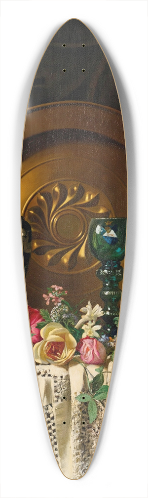 Milne Ramsey - Flowers On A Table 39.3 inch art pintail longboard deck