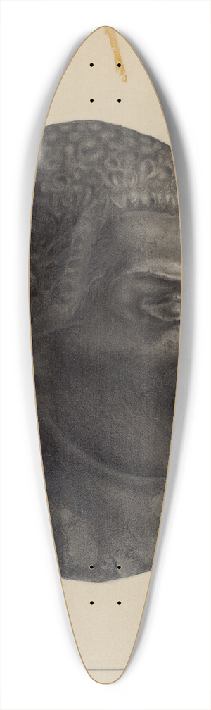 Milton Grubstein - Head (Top of Hitching Post) 39.3 inch art pintail longboard deck