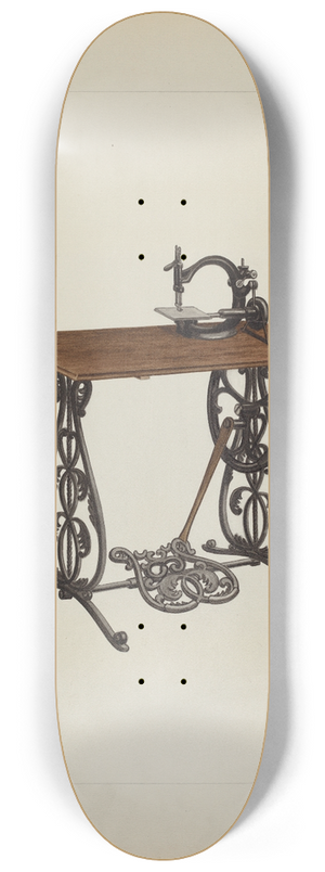 Clyde L. Cheney - Sewing Machine 8.25 inch art skate deck