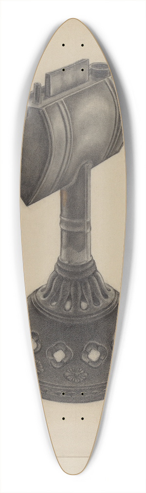 Milton Grubstein - Lard Oil Lamp 39.3 inch art pintail longboard deck
