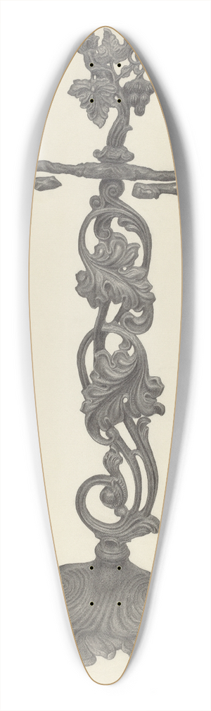 Milton Grubstein - Umbrella Stand 39.3 inch art pintail longboard deck