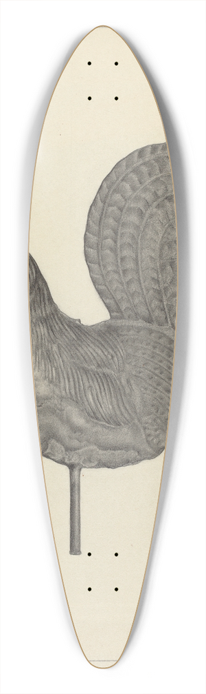 Milton Grubstein - Weather Vane Finial 39.3 inch art pintail longboard deck