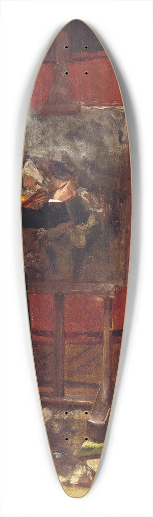 Mimmi Zetterstrm - Self-portrait 39.3 inch art pintail longboard deck