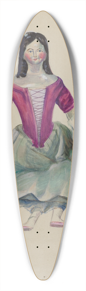 Mina Lowry - Doll 39.3 inch art pintail longboard deck