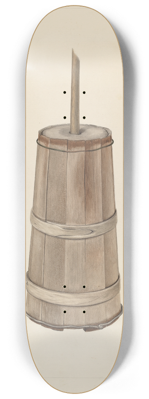 Clyde L. Cheney - Wooden Churn 8.25 inch art skate deck