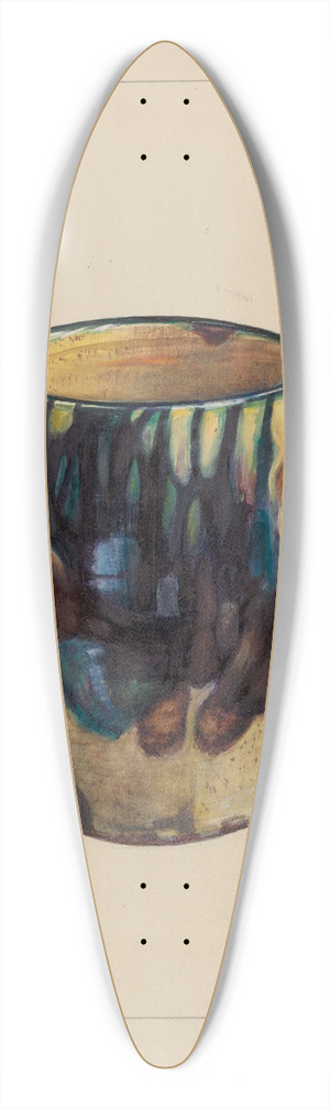 Mina Lowry - Large Mug 39.3 inch art pintail longboard deck