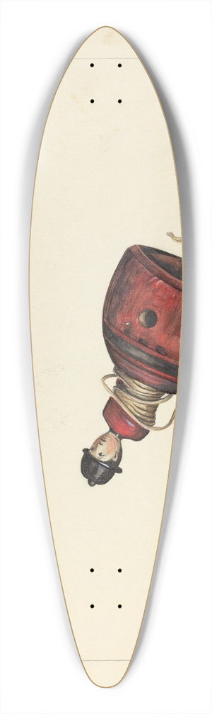 Mina Lowry - Top (With Winding String) 39.3 inch art pintail longboard deck