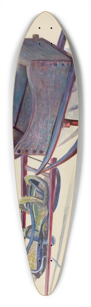 Mina Lowry - Toy Sleigh 39.3 inch art pintail longboard deck