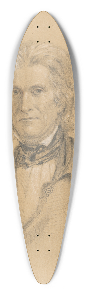 Miner Kilbourne Kellogg - John Caldwell Calhoun 39.3 inch art pintail longboard deck