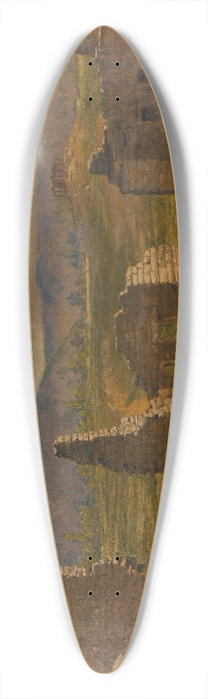 Miner Kilbourne Kellogg - Ruins of Asrum Asia Minor Explored with Layard (Sir Henry Layard) 39.3 inch art pintail longboard deck