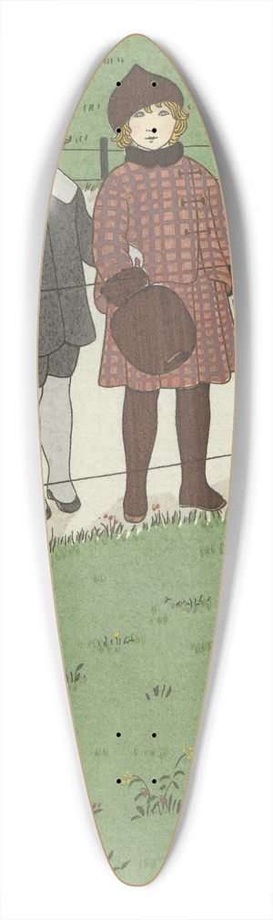 Monogrammist MFN - Costumes du matin 39.3 inch art pintail longboard deck