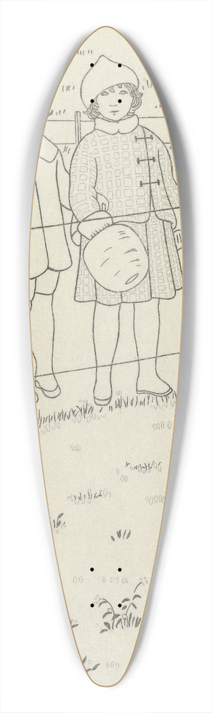 Monogrammist MFN - Costumes du matin 39.3 inch art pintail longboard deck