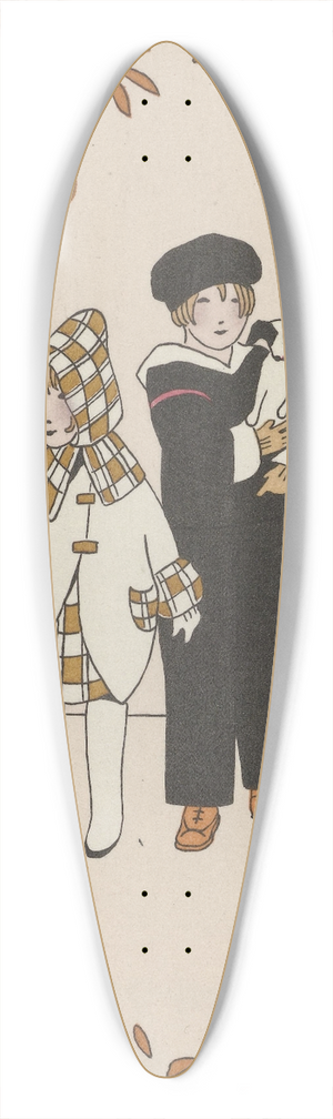 Monogrammist MFN - Manteau de ratin 39.3 inch art pintail longboard deck