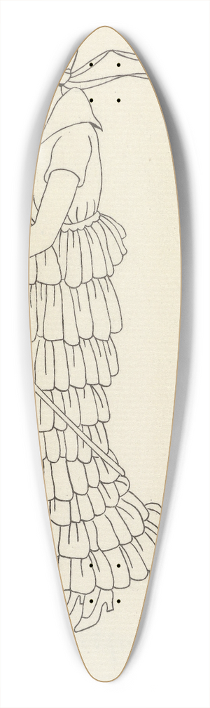 Monogrammist MFN - Robe de nansouk 39.3 inch art pintail longboard deck