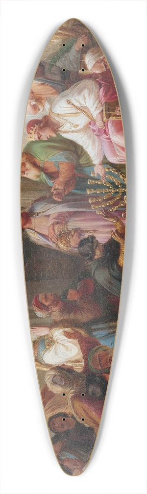 Moritz Daniel Oppenheim - A merciful king 39.3 inch art pintail longboard deck