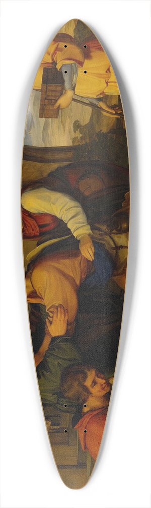 Moritz Daniel Oppenheim - The Return Of Tobias 39.3 inch art pintail longboard deck