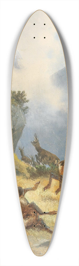 Moritz Mller - Gamsjagd 39.3 inch art pintail longboard deck
