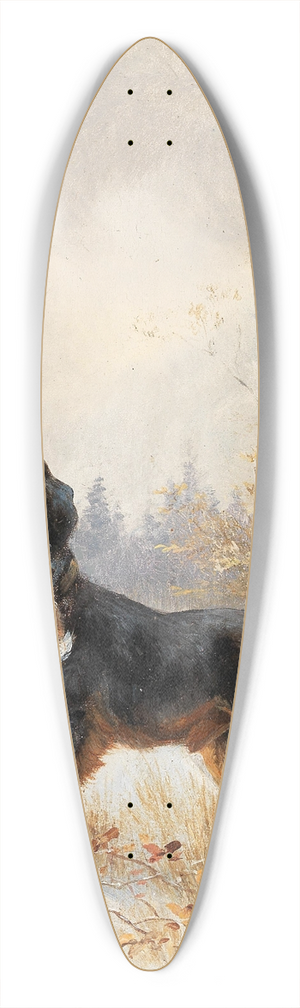 Moritz Mller II - Hund mit Hasen 39.3 inch art pintail longboard deck