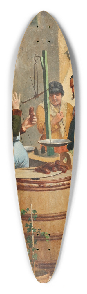 Moritz Stifter - Marktszene in Triest 39.3 inch art pintail longboard deck