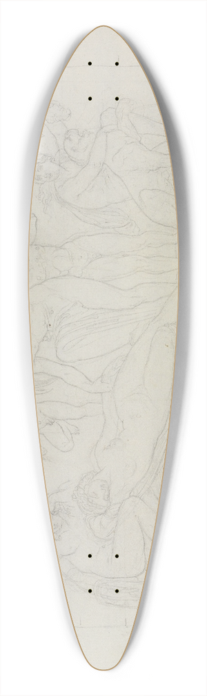 Moritz von Schwind - Dionysos und Ariadne 39.3 inch art pintail longboard deck