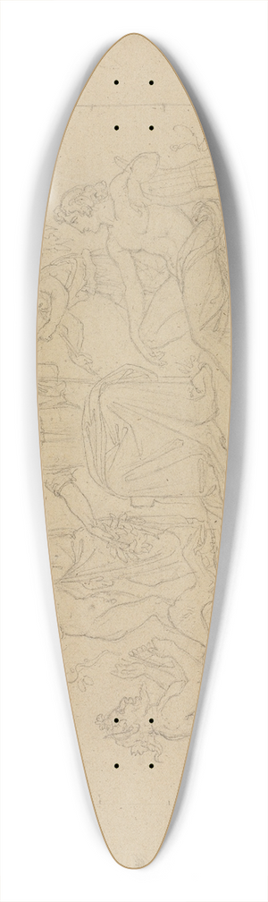 Moritz von Schwind - Knig Midas 39.3 inch art pintail longboard deck