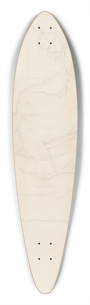 Moritz von Schwind - Personifikation der Flsse Neckar und Main im Rheinbild als Halbakte 39.3 inch art pintail longboard deck