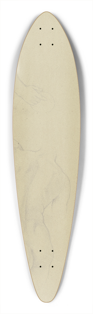 Moritz von Schwind - Personifikation des Neckars im Rheinbild als mnnlicher Rckenakt 39.3 inch art pintail longboard deck
