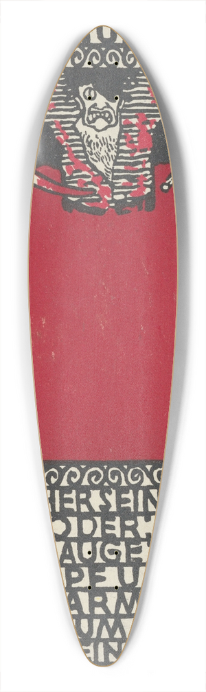 Moriz Jung - The Avenger of His Honor 39.3 inch art pintail longboard deck