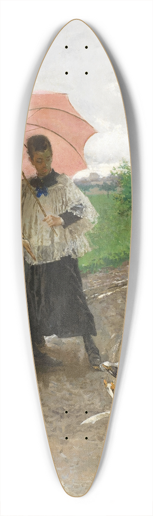 Mos Bianchi - The Return from the Festival 39.3 inch art pintail longboard deck