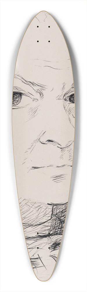 Mose Kisling - Autoportrait 39.3 inch art pintail longboard deck