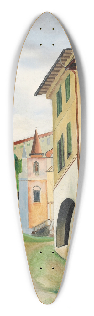 Mose Kisling - LAlbergo 39.3 inch art pintail longboard deck