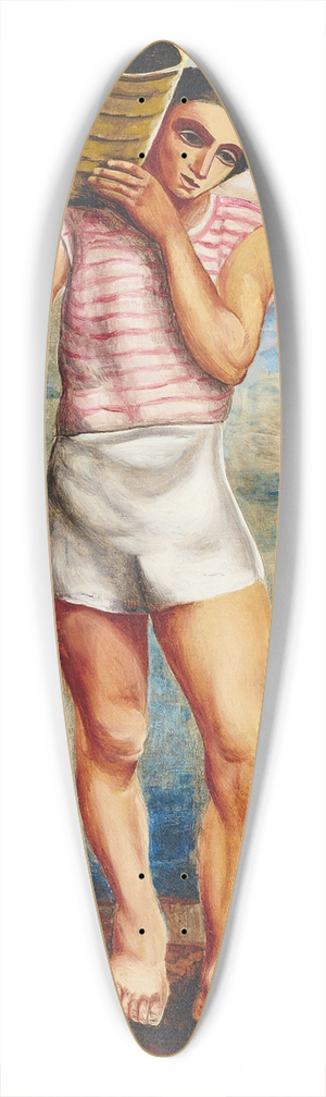 Mose Kisling - Le Pcheur 39.3 inch art pintail longboard deck