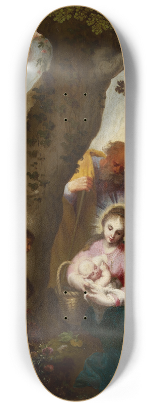 Abraham Bloemaert - The Flight into Egypt 8.25 inch art skate deck
