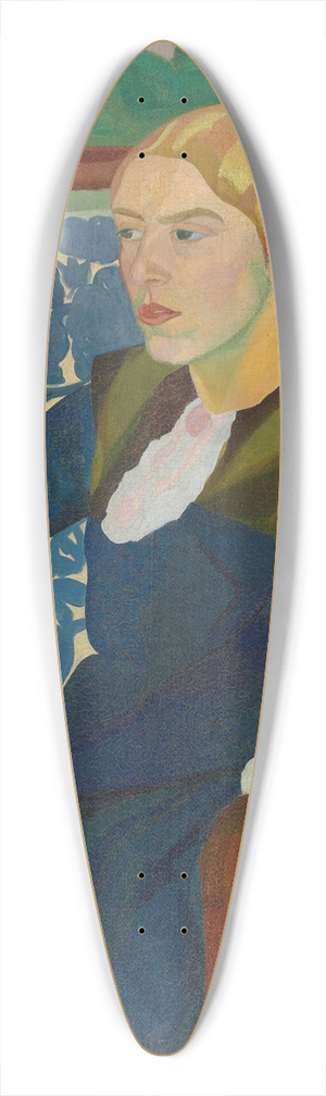 Nadezhda Lermontova - Portrait of Varvara Klimovich-Toper (d. 1914) 39.3 inch art pintail longboard deck