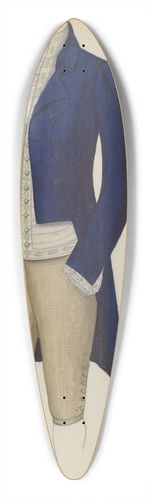 Nancy Crimi - Mans Suit 39.3 inch art pintail longboard deck