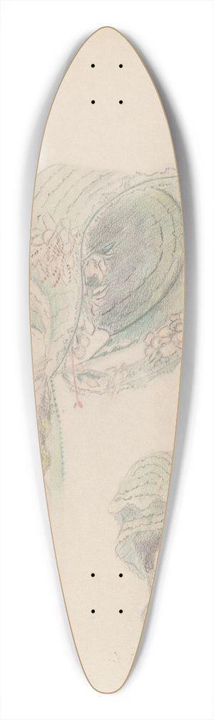 Nancy Crimi - Poke Bonnet 39.3 inch art pintail longboard deck