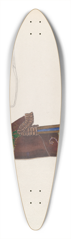 Nancy Crimi - Womans Slipper 39.3 inch art pintail longboard deck