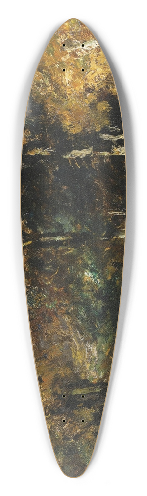 Narcisse-Virgile Diaz de La Pea - Chasseurs dans un sous bois 39.3 inch art pintail longboard deck