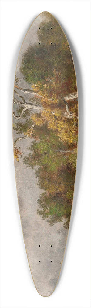 Narcisse-Virgile Diaz de La Pea - Fagotire  lore dun bois prs dune mare 39.3 inch art pintail longboard deck