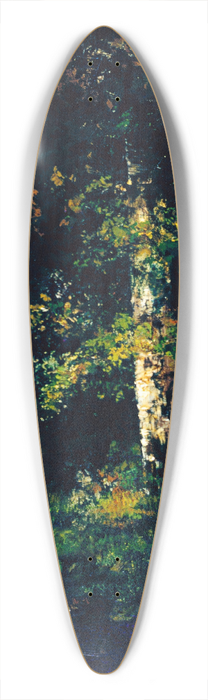 Narcisse-Virgile Diaz de La Pea - Forest Scene 39.3 inch art pintail longboard deck