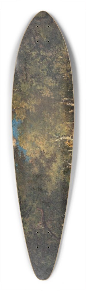 Narcisse-Virgile Diaz de La Pea - The Forest of Fontainebleau 39.3 inch art pintail longboard deck